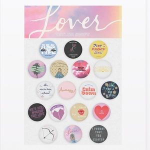 Taylor Swift Lover Album Button Pin Set